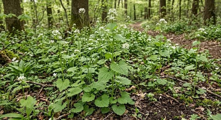 Garlic mustard (Alliaria gaudichaudiana)