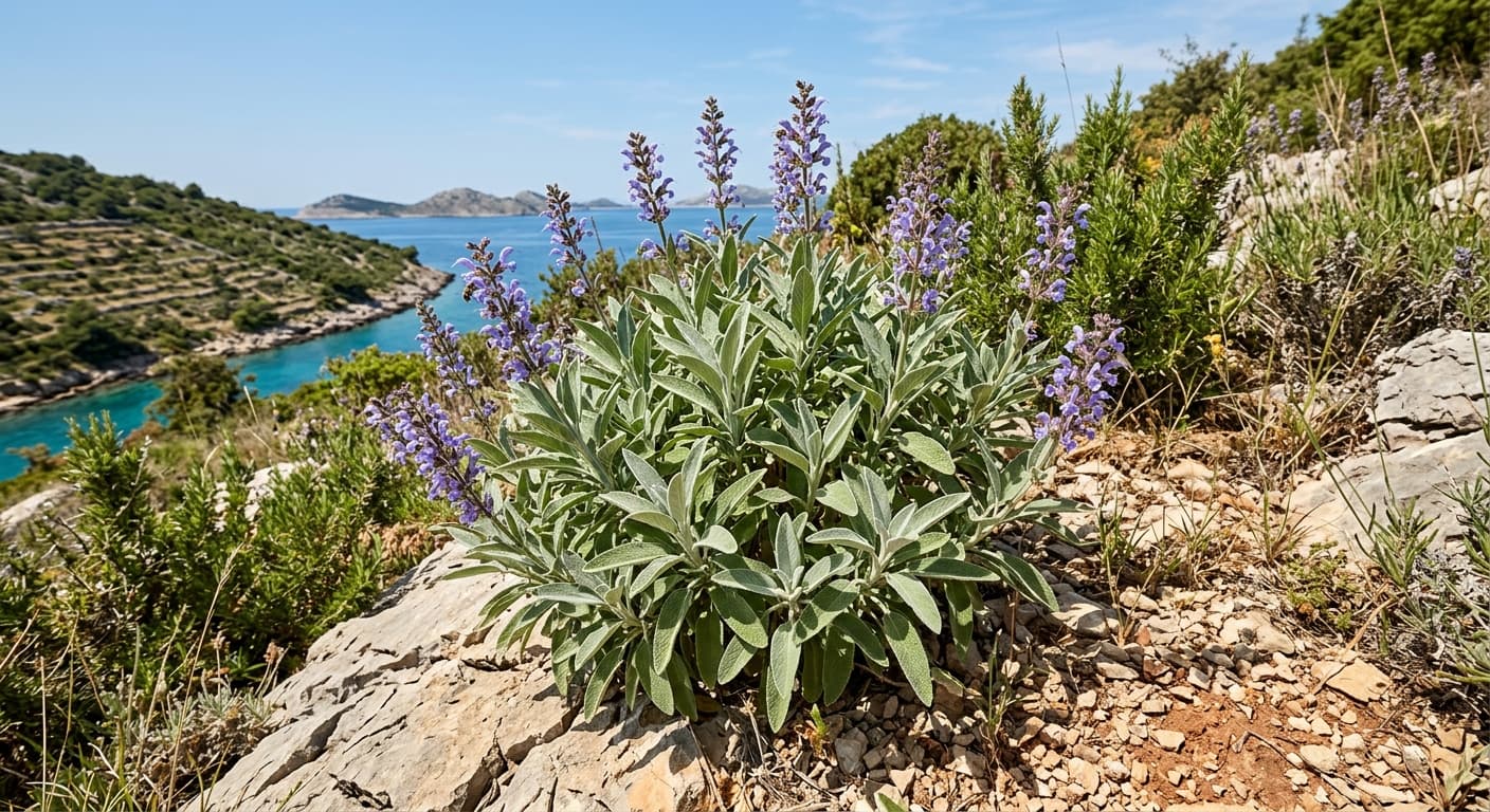 Sage Plant (Salvia officinalis)