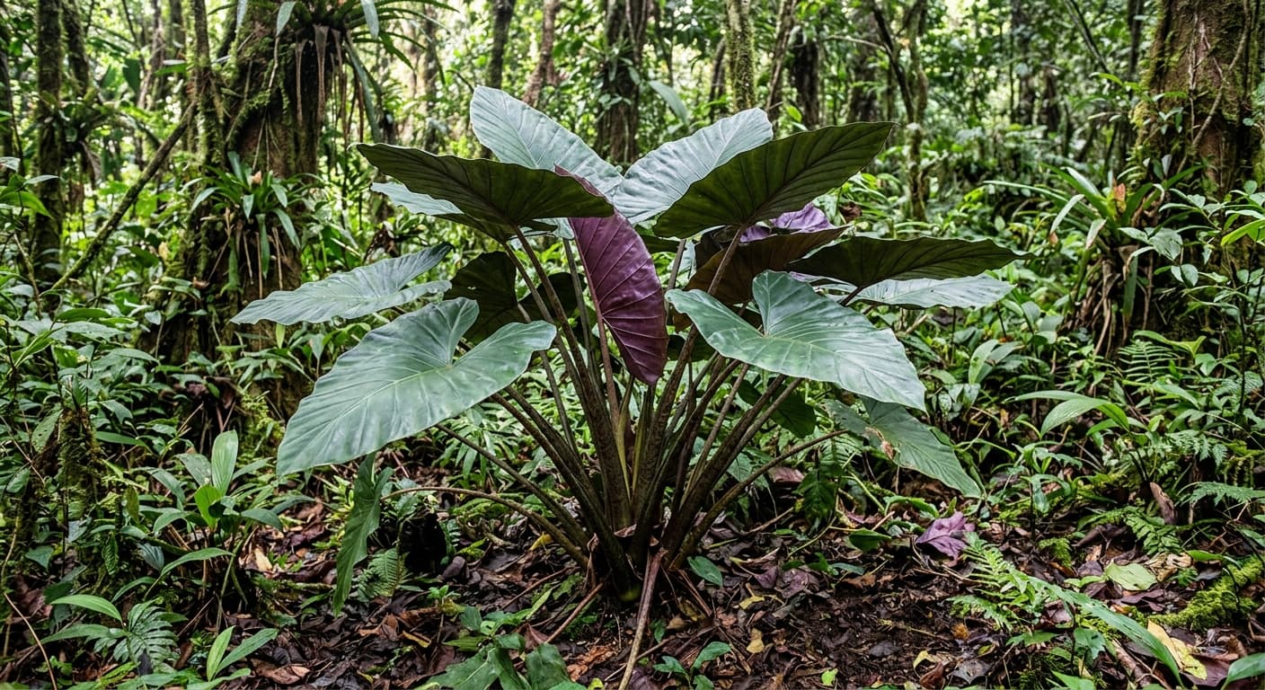 Hardy Elephant Ear (Alocasia wentii)