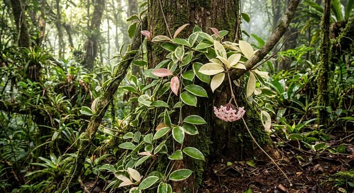 Krimson Queen Hoya (Hoya carnosa 'Krimson Queen')