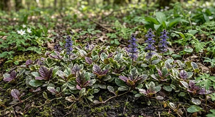 Bugleweed (Ajuga reptans 'Burgundy Glow')