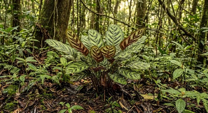 Peacock Plant (Goeppertia makoyana)