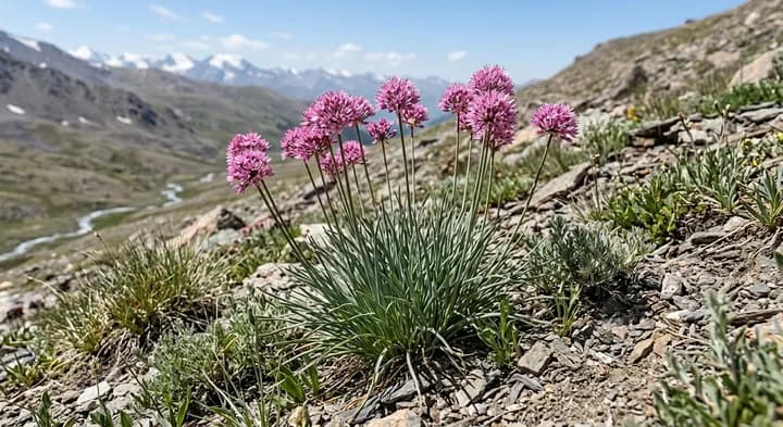 Wild onion (Allium glomeratum)