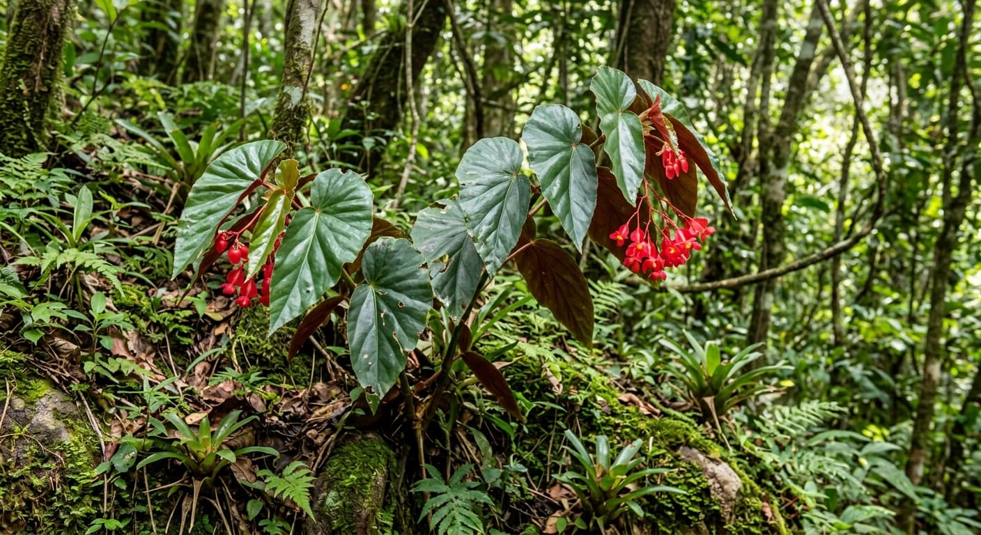 Angel Wing Begonia (Begonia coccinea)