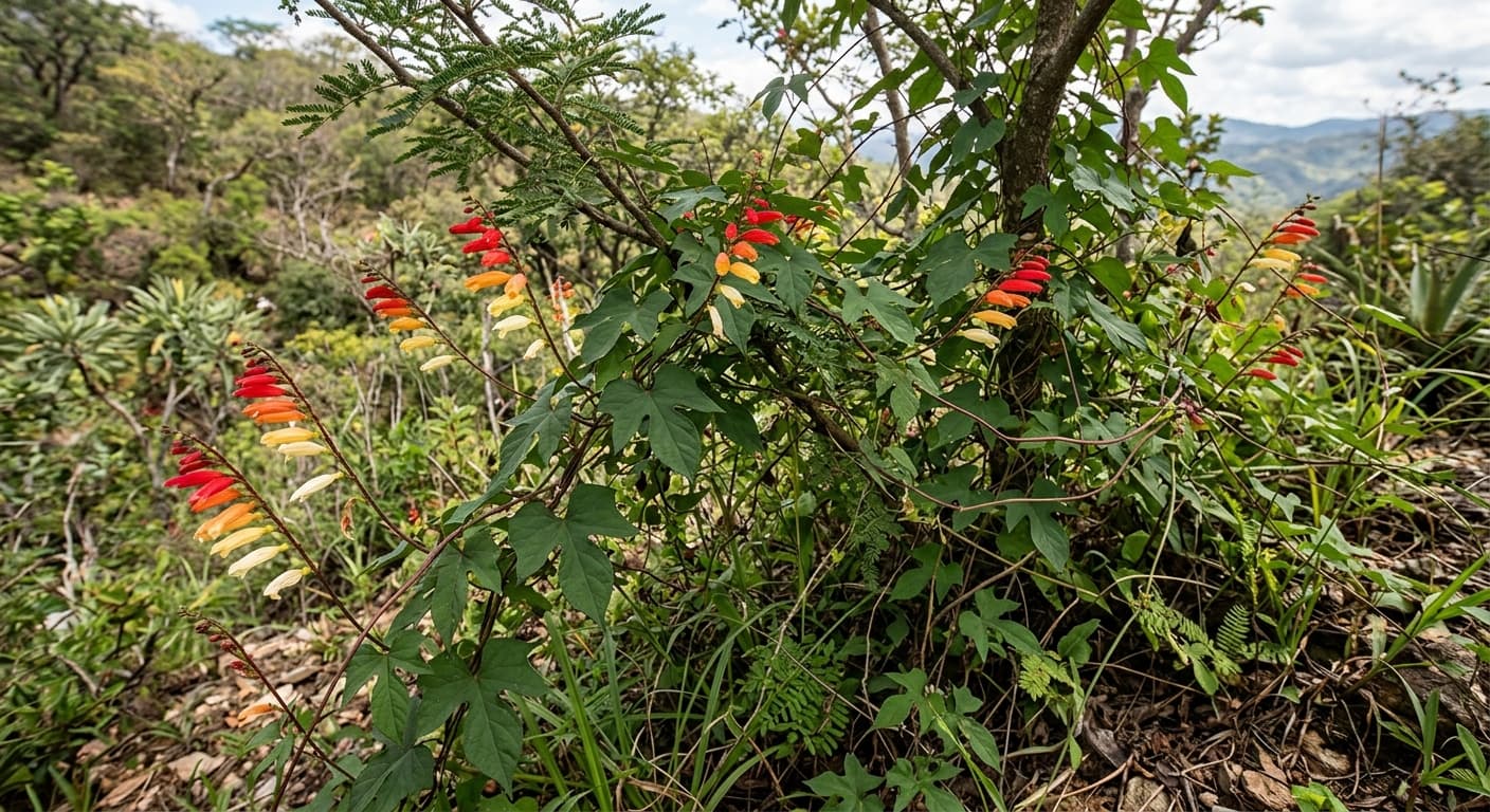 Spanish Flag (Ipomoea lobata)