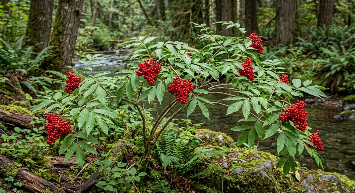Red Elderberry (Sambucus racemosa)