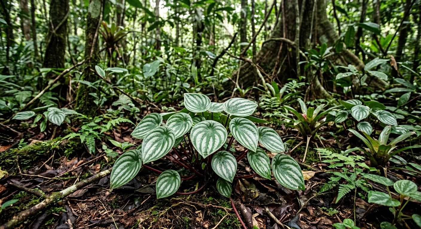 Watermelon Peperomia (Peperomia argyreia)