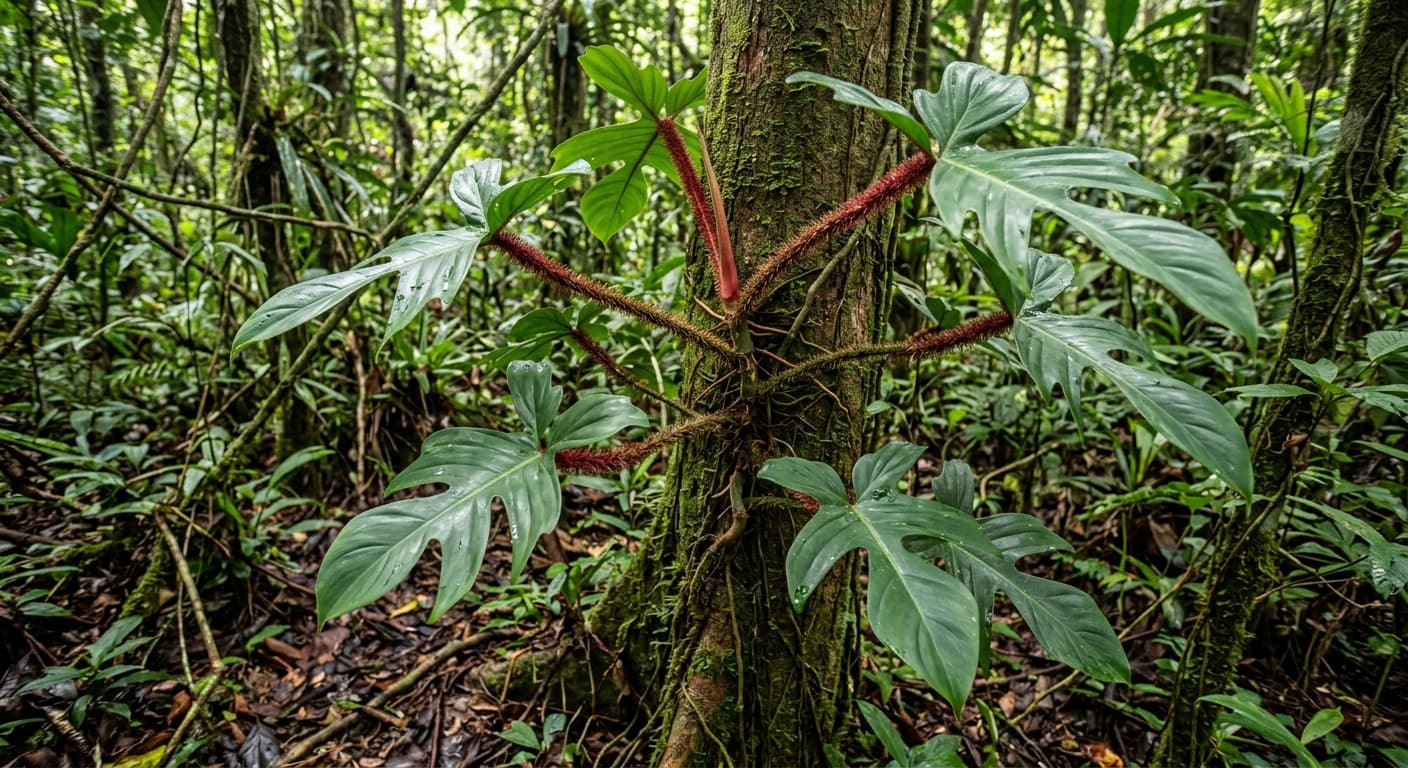 Philodendron Squamiferum (Philodendron squamiferum)