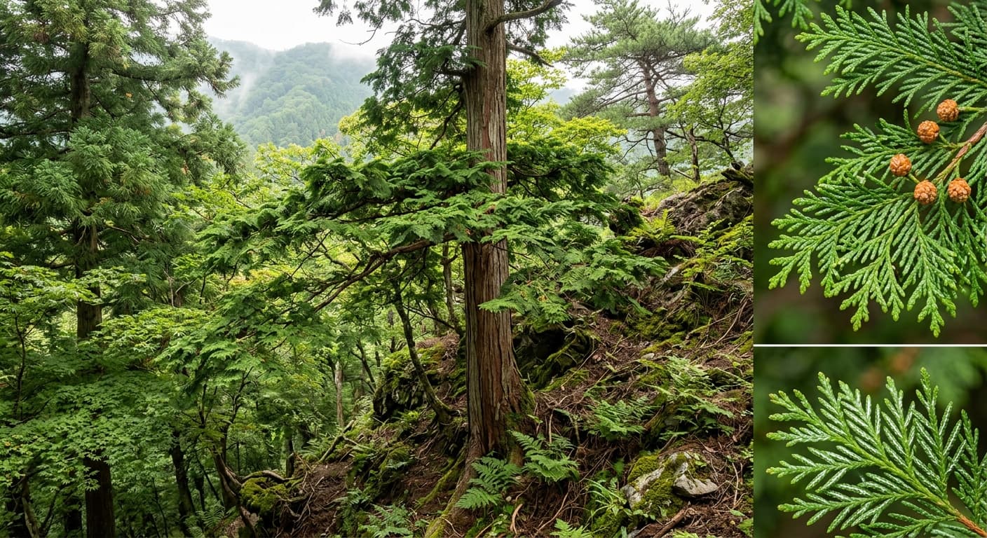 Hinoki Cypress (Chamaecyparis obtusa)