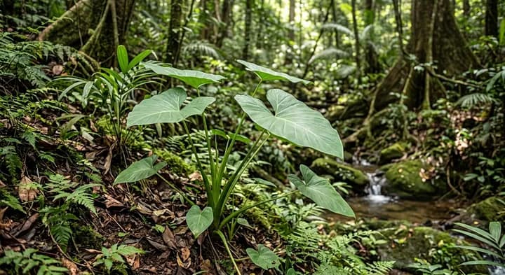 Heartleaf Alocasia (Alocasia cordifolia)