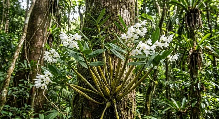 Kite Orchid (Aporum crumenatum)