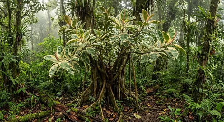 Rubber Fig (Ficus elastica 'Tineke')