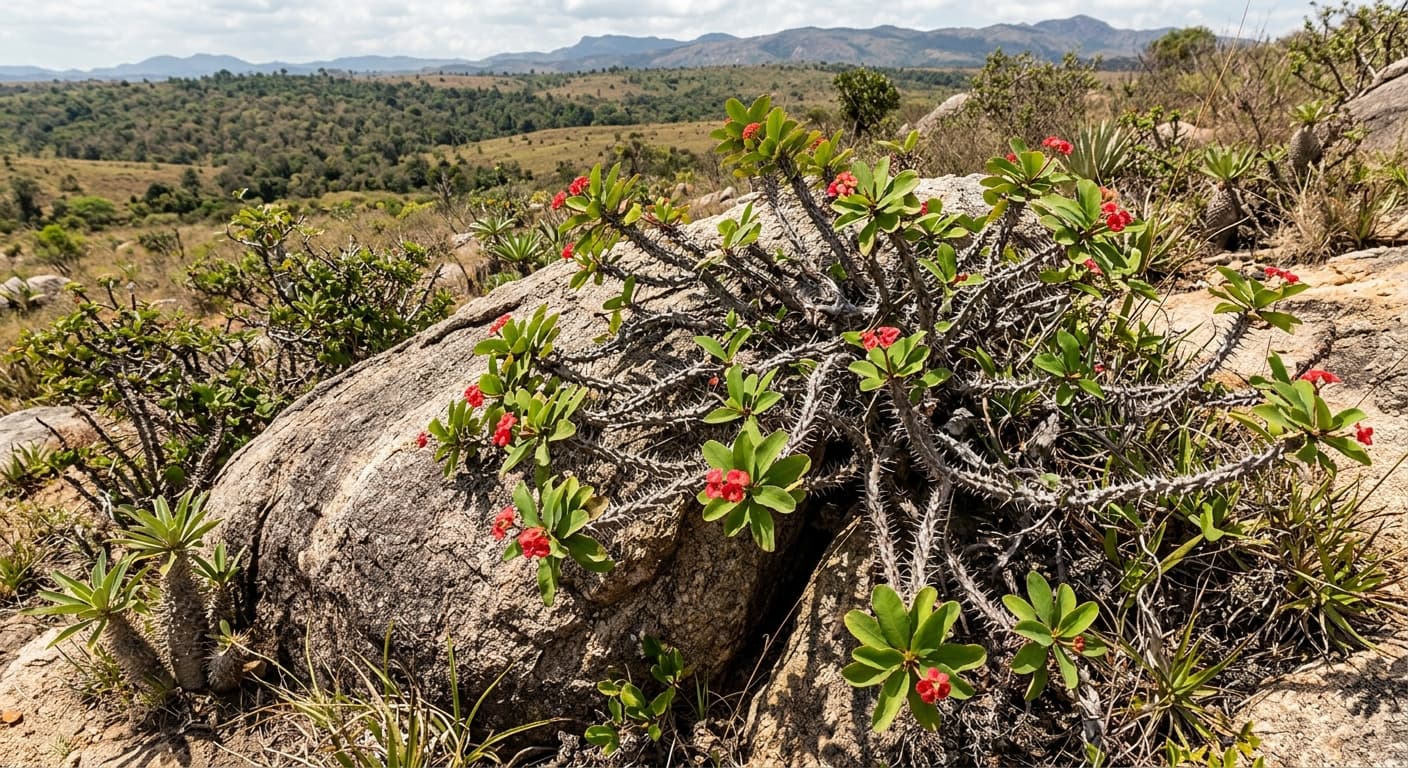 Crown Of Thorns (Euphorbia milii)