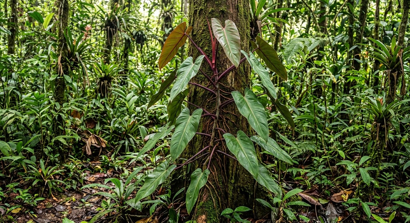 Red-Leaf Philodendron (Philodendron erubescens)