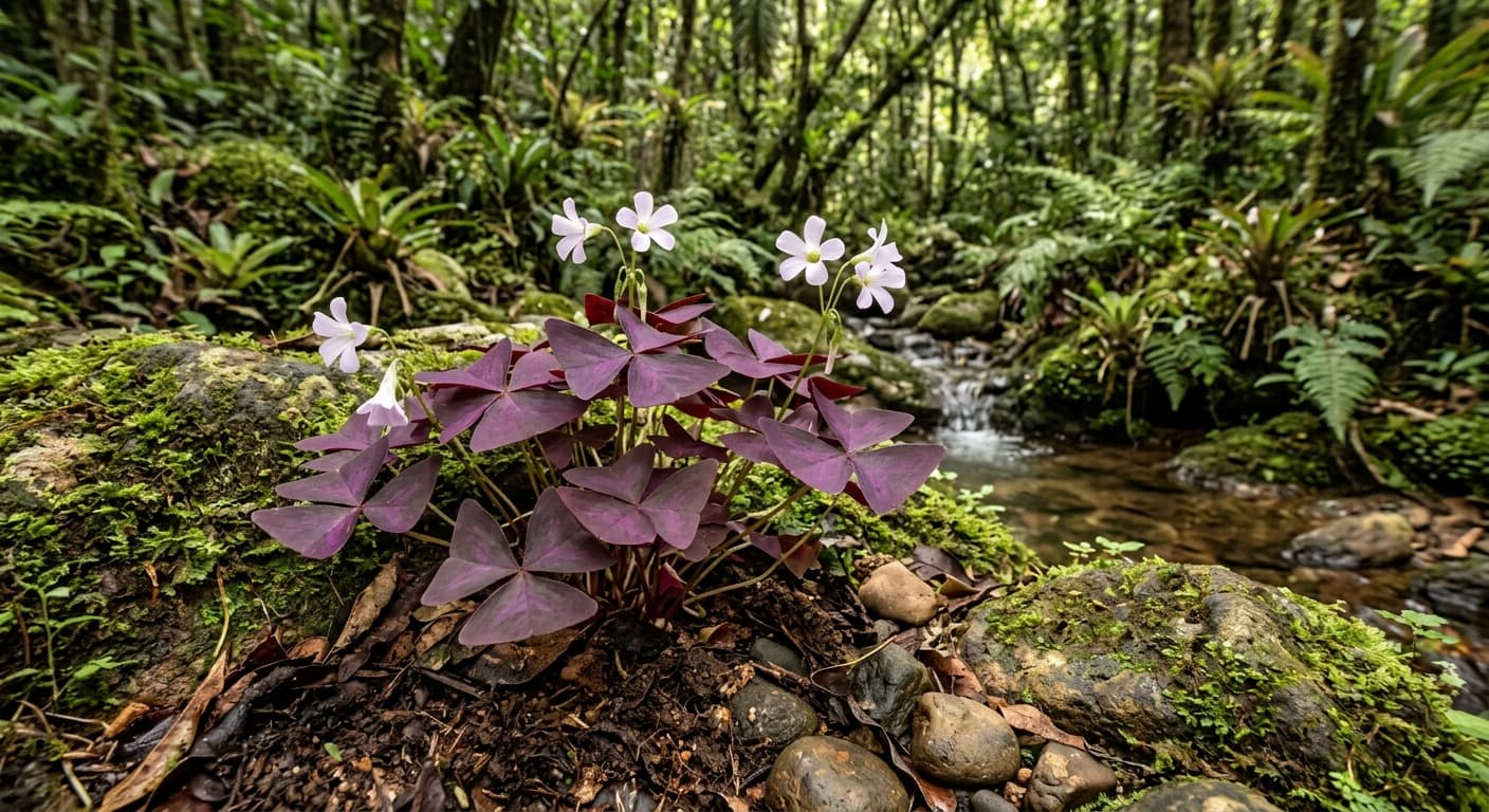 False Shamrock (Oxalis triangularis)