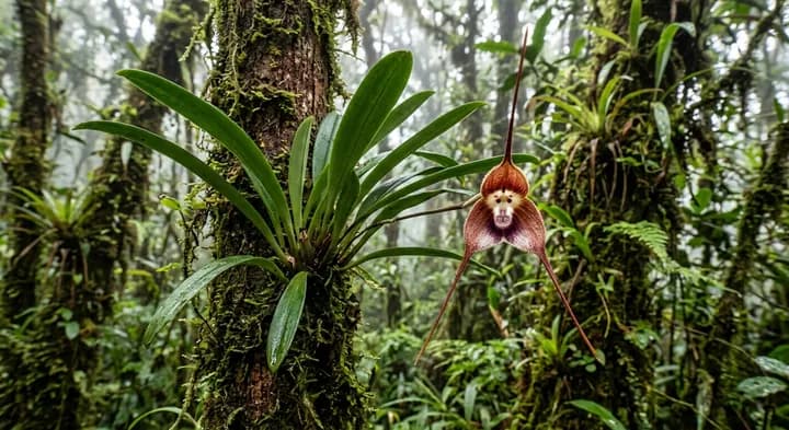 Monkey Face Orchid (Dracula simia)