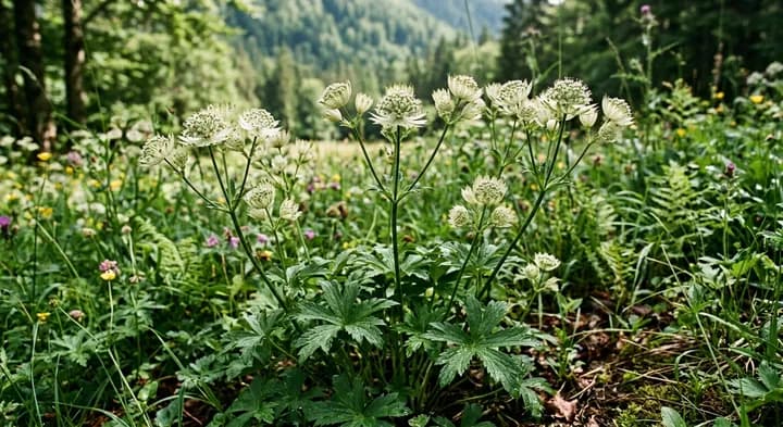Great masterwort (Astrantia major)