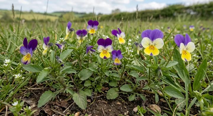 Pansy (Viola tricolor hortensis)