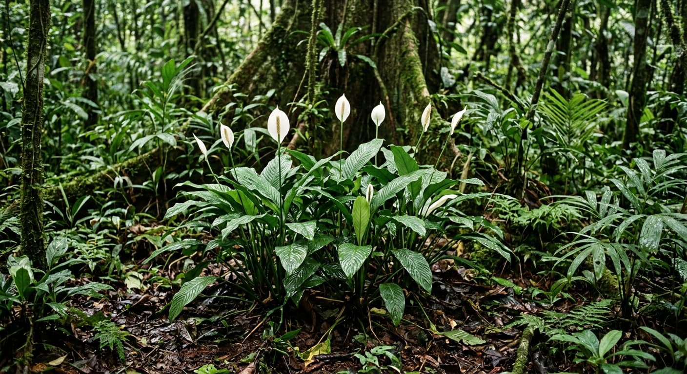Peace Lily (Spathiphyllum wallisii)