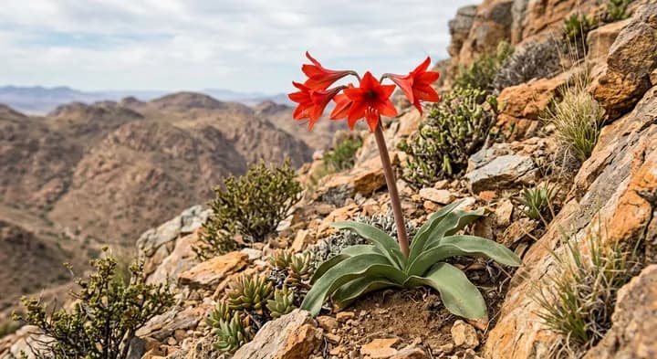 Round-leaved amaryllis (Amaryllis rotundifolia)