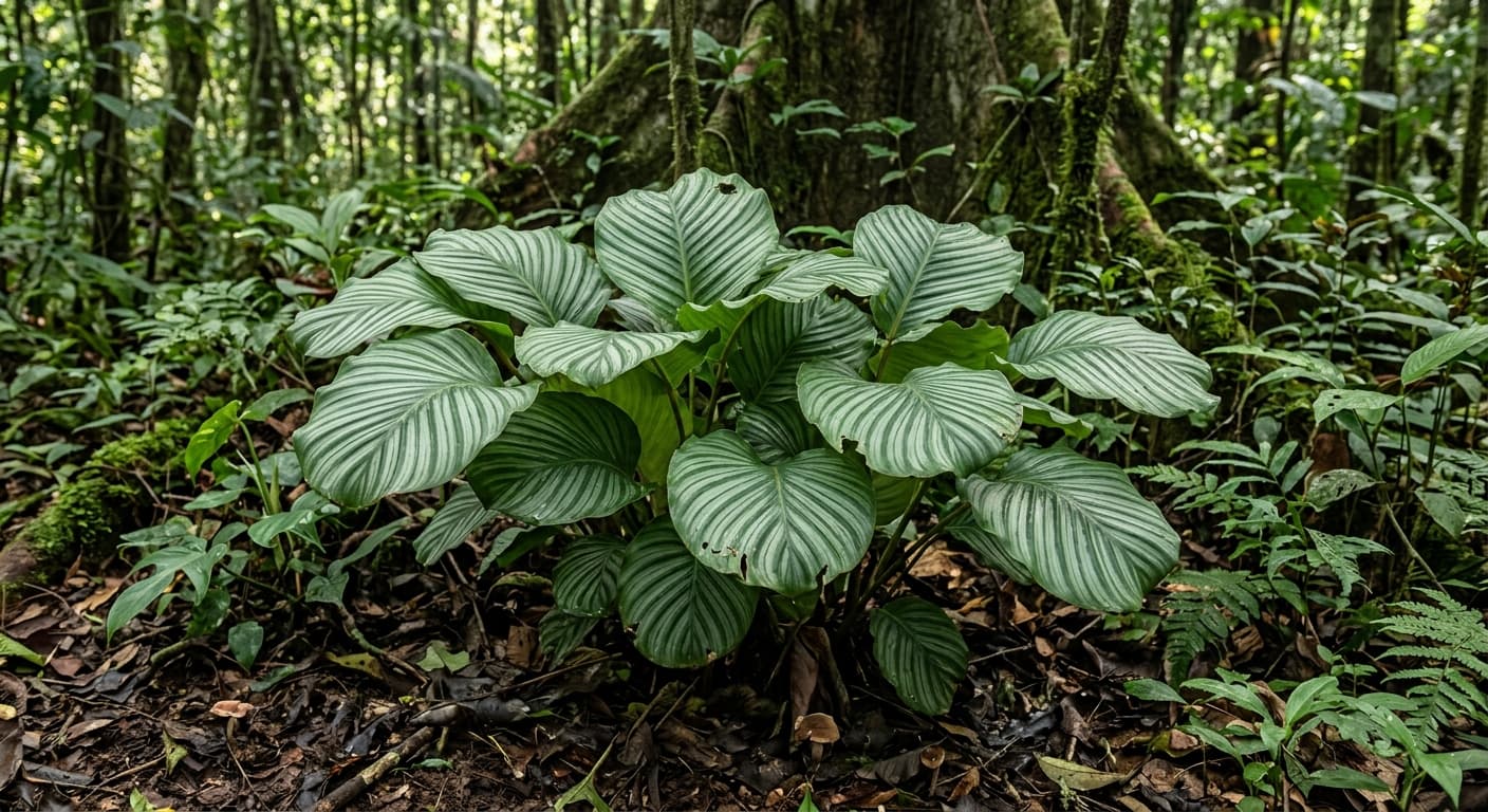 Round-Leaf Calathea (Calathea orbifolia)