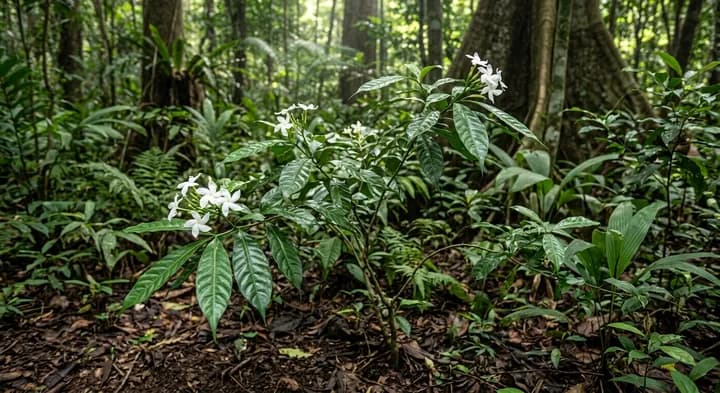 Forest bell bush (Tabernaemontana anguinea)