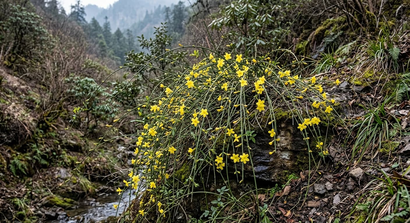 Winter Jasmine (Jasminum nudiflorum)