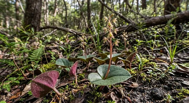 Slender Mosquito Orchid (Acianthus tenellus)