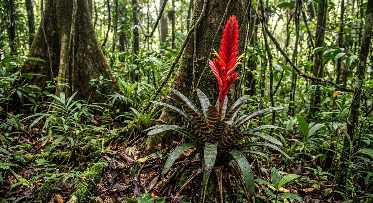 Flaming Sword Bromeliad (Vriesea splendens)