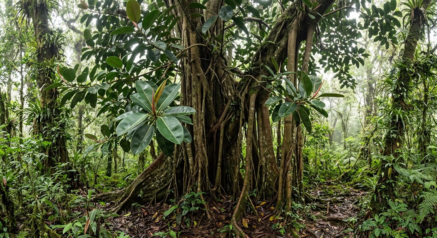 Rubber Plant (Ficus elastica)